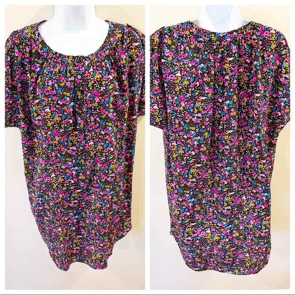 Rebecca Taylor Floral Button Shirt Dress Size 4 - Picture 10 of 12